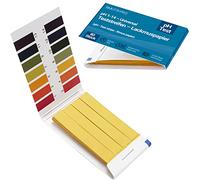 80 tiras de prueba de pH 1-14, indicador, papel de prueba, papel tornasol para agua, tierra, bebidas y otras sustancias (universal)