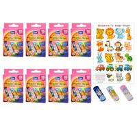 80 tiritas infantiles FIGO, motivos de princesas y gratuitos: pegatinas Bergmann ®, juego de tiritas para niñas y niños, clínicamente probados, resistentes al agua, tiritas, tiritas de colores
