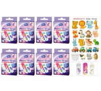 80 tiritas infantiles FIGO, motivos de unicornios y gratuitos: pegatinas Bergmann ®, juego de tiritas para niñas y niños, clínicamente probados, resistentes al agua, tiritas, tiritas de colores