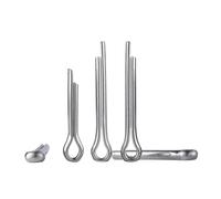 80 Uds. De pasadores divididos de acero inoxidable 304, pasador retención bloqueo chaveta dividida para Remolque Tractor Camión(M6,65mm)