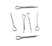 80 Uds. De pinos metálicos de acero inoxidable 304, pasadores divididos, fijaciones chaveta, enlace caja dura, pasador dividido M3-M10(M3,60mm)