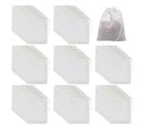 80 Uds Mini Bolsas Con Cordón, Bolsas De Filtro, Bolsas Con Cordón De Algodón, Accesorios De Cocina, Reutilizables, Adecuadas Para Té, Especias