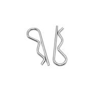 80 Uds. Pasador de Metal acero inoxidable 304 Pin tipo B M1-M5 pasador chaveta Clip tarjeta ondulado horquilla mecánico perno R para Remolque Tractor Camión(M3.5x85mm)