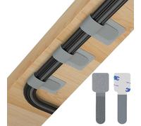 80 Unidades de Organizador Cables Escritorio - Sujeta Cables Adhesivo con Pegamento Ultra Fuerte - Cable Organizer Autoadhesivo para TV y Ordenador - Uso Doméstico y Oficina (Gris)