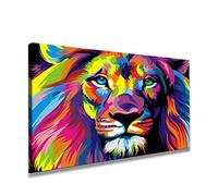 80 x 60 cm Cuadro en Lienzo el león 4001-SCT - Imagen/Impresion/Pintura Listo para Colgar