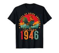 80 Year Old Chicken Vintage 1946 Farmer 80th Birthday Party Camiseta