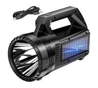 800 Lumen Solar Flashlight Handheld LED Torch For Camping Hiking And Travel