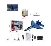 (800 mAh azul 1B) Avión RC SU-35 de 800 mAh, edición mejorada, batería grande, modelo de vuelo RC, planeadores,