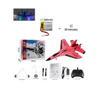 (800 mAh rojo 1B) Avión RC SU-35 de 800 mAh, edición mejorada, batería grande, modelo de vuelo RC, planeadores,