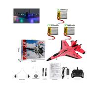 (800 mAh rojo 3B) Avión RC SU-35 de 800 mAh, edición mejorada, batería grande, modelo de vuelo RC, planeadores,