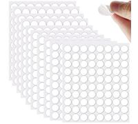 800 puntos adhesivos de doble cara acrílico transparente de 10 mm, adhesivo adhesivo masilla adhesiva extraíble redonda reutilizable sin rastros cinta adhesiva de montaje para pared de vidrio de metal