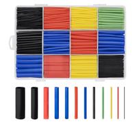800 unidades Tubo Termoretractil, Funda Termoretractil Resistentes al agua, surtido, negro, azul, rojo, amarillo, verde, 1-13 mm, para Cables Electricos