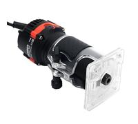 800 W compacta herramienta router de madera, 30000 r/min, router portátil para trabajar la madera, con 15 pinzas de tensión, con pinza de sujeción de 6,35 mm, base transparente con guía guía