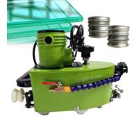 800 W Edge De Vidrio EléCtrico PortáTil MáQuina Con 8 Ruedas De Diamantes, Molinillo De Borde Liviano Para Arte De Vidrio De Bricolaje, Piedra Y CeráMica, Artesanos Y Renovadores Para El Hogar