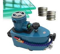 800 W Edge De Vidrio EléCtrico PortáTil MáQuina Con 8 Ruedas De Diamantes, Molinillo De Borde Liviano Para Arte De Vidrio De Bricolaje, Piedra Y CeráMica, Artesanos Y Renovadores Para El Hogar