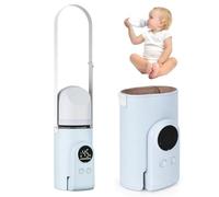 8000 mAh Calentador de Biberones para Bebé, 38-50 ℃ Calentador de Botellas | 6 Temperatura Calentador de Biberones USB con Pantalla LED, Baby Bottle Warmer para Biberones y Potitos (Azul)