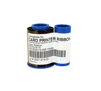 800015-440, Compatible con Impresora de Tarjetas Zebra P330I P430I, Cinta YMCKO, 200 Impresiones/Rollo