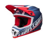 8005122009var-280031 - Casco Enduro Offroad Motocross MX-9 MIPS Offset Color Azul/Rojo Talla S
