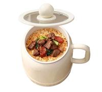 800ml Small Slow Cooker 6-in-1 Ceramic Electric Food Cooker with Handle