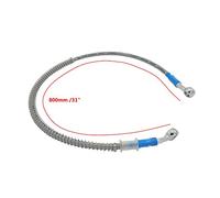 800mm 80cm Universal Moto Tuyau De Frein Tressé en Acier Hydraulique Renforcer Frein Embrayage Huile Tuyau Tuyau De Conduite Compatible con Motorcycle Pit Dirt Street Sport Bike Enduro Motocross