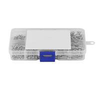 800pcs M2 Cross Drive Sartén Cabeza - Tornillos de palanca para electrónica de energía, surtido de usos generales, acero al carbono