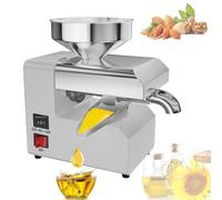 800W Oil Press,Electric Cold/Hot Press Oil Maker,Press Automatic Hot Press Stainless Steel Extractor,with Temperature Control, Compatible with Nuts & Seed, Peanuts, Flaxseed, Nuts, Sunflower Seeds