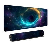 800x300mm Alfombrilla de Ratón Gaming con Diseño de Cielo Estrellado Galaxia Mouse Pad Gamer Extendido con Bordes Reforzados y Base de Caucho Antideslizante para Ordenador y PC