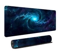 800x300mm Alfombrilla de Ratón Gaming con Diseño de Cielo Estrellado Galaxia Mouse Pad Gamer Extendido con Bordes Reforzados y Base de Caucho Antideslizante para Ordenador y PC
