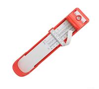 80200mm Herramienta de medición de pie de medición de zapatos para adultos y niños Medición del tamaño del pie con escala fácil de leer para precisión de ajuste del zapato (rojo)