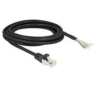 80207 Cable de conexión S/FTP cables, enchufe RJ50 3 metros PVC negro 26AWG D...