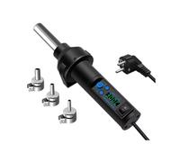 8032S Pistola de Calor Eléctrica con Pantalla Digital, Temperatura Ajustable, Secador de Pelo, Pistola de Aire Caliente para Soldar, Enchufe Europeo