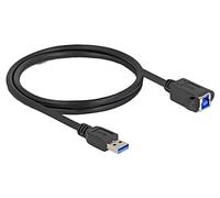 80485 Cable USB A Plug,USB B-Hembra 1m Negro 26AWG,27AWG DELOCK