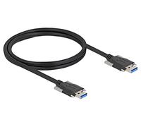 80998 Cable USB A macho, ambos lados 1m negro 26AWG,27AWG DELOCK