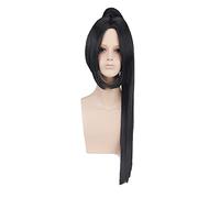 80cm Anime Fate Grand Order Silver White Black Long Cosplay Wig With Claw Ponytail Synthetic Hair Halloween Costume Wigs For Men OneSize black