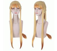 80cm Anime Wig Agatsuma Zenitsu Long Cosplay Wigs Kimetsu no Yaiba Heat Resistant Hair