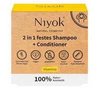80g Niyok Champú sólido 2 en 1 + acondicionador - Vitamina