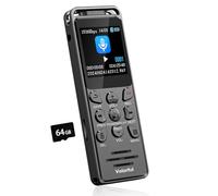 80GB Grabadora de Voz Profesional Digital, 70H Grabadora Audio, Volorful 1,44" Pantalla Color Grabadora USB C Portátil para Clases Reuniones Entrevistas, Reproductor MP3, Activación por Voz