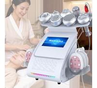80khz Cavitation Shape Machine, 9 In 1 Body Sculpting Machine Cellulite Fat Removal, Skin Care Tool, Multipole Rf Vacuum Micro-Current Photon Body Contouring, Anti-wrinkle Sculpting, for Spa Beauty