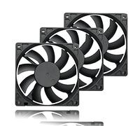 80mm 80x80x15mm Case Fan 4-Pin PWM 800-2200RPM - Ultra Slim 15mm Quiet PC Cooling Fans for Mini-ITX Cases, EVGA GPU Cooling, CPU Coolers & Radiators - 3 Pack