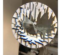 80mm Crystal Prism Sun Catcher Chandelier Pendant Glass Art DIY Hanging Disc Arrow Head Cut Tree Ornament