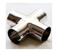 80mm Pipe OD Butt Welding Cross 4 Ways Splitter SUS 304 Stainless Steel Fitting Spliter Homebrew Beer Wine