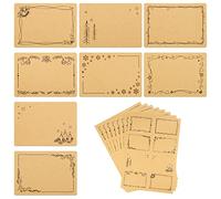80pcs 10hojas Etiquetas Adhesivas Navidad Pegatinas Pizzara para Tarros Eitquetas para Frascos 7,4x5,2cm blanco