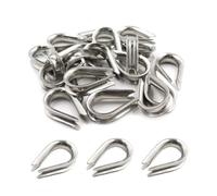 80pcs 304 Stainless Steel Thimble Para Cables