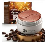 80PCS Parches Ojos Hidrogel,Mascarilla Contorno de Ojos con Cafeína,Anti Ojeras y Anti Bolsas,con Colágeno y Ácido Hialurónico, Tratamiento Reafirmante,Hidratante y Revitalizante para Hombre y Mujer