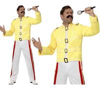 Smiffys Queen Freddie Mercury Costume, Yellow (Size M)