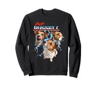 80s 90s JRT Dog Lover Heavy Metal Rock Jack Russell Terrier Sudadera