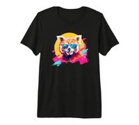 80s 90s Mens Womens Kids Retro Vintage Red Panda Camiseta Premium
