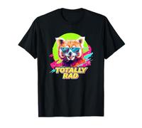 80s 90s Totally RAD Retro Vintage Red Panda Lover Camiseta