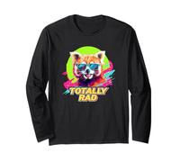 80s 90s Totally RAD Retro Vintage Red Panda Lover Manga Larga