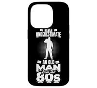 80s Abuelo Retro Oldschool Party Carcasa para iPhone 14 Pro